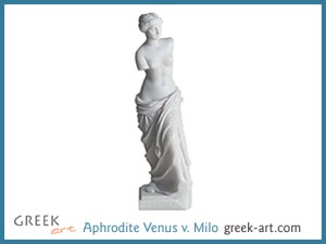 Greek statue: Venus of Milos better known as Aphrodite of Milos